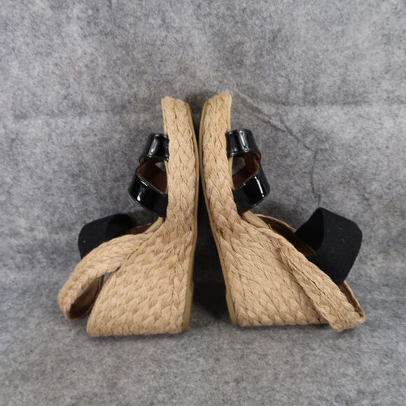 Sondra Roberts Shoes Women 39 Sandal Fashion Espadrille Wedge Platform Slingback - Picture 9 of 15